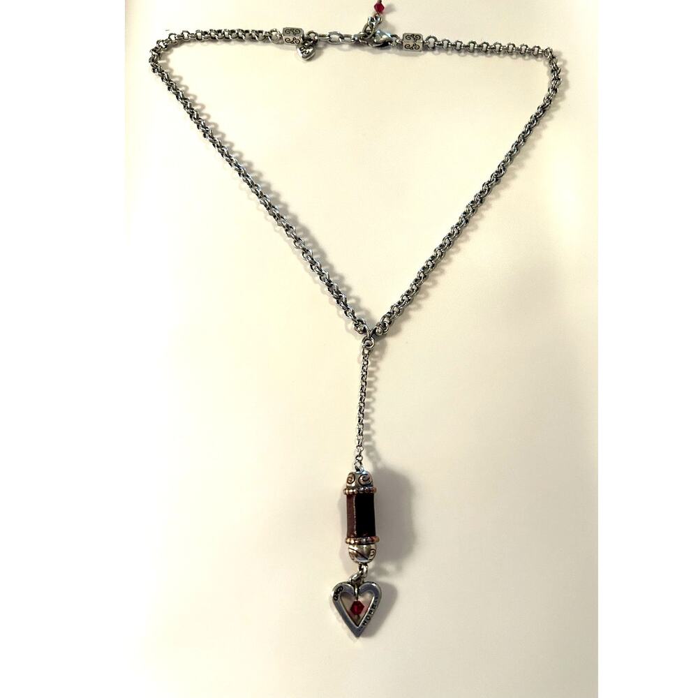 Brighton  "Heart Song" "Hope" Red Pendant Necklace (gift sack for display only)